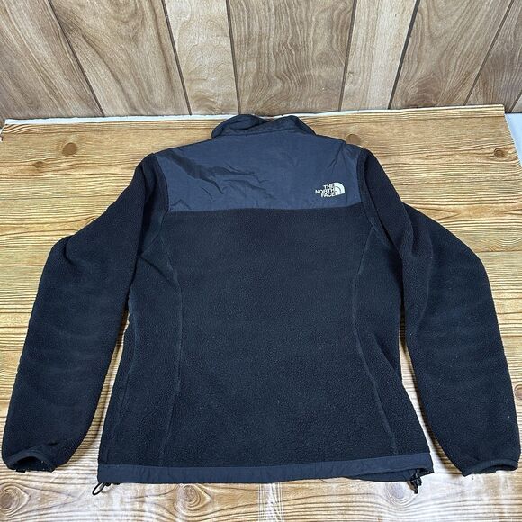 The North Face Denali Jacket Women's M Polartec Black Pockets Mock Neck Full Zip - Picture 3 of 16